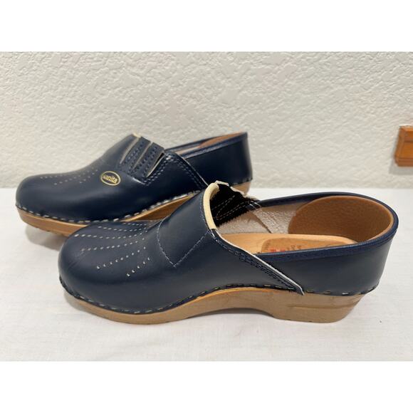 Sanita Professional Clogs Blue Womens EU 39 US 8.5 Slip On Nurse Made in Denmark - Picture 3 of 10
